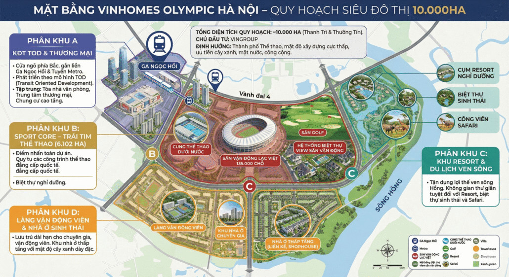 Tổng thể VInhomes Global Sportia Hà Nội